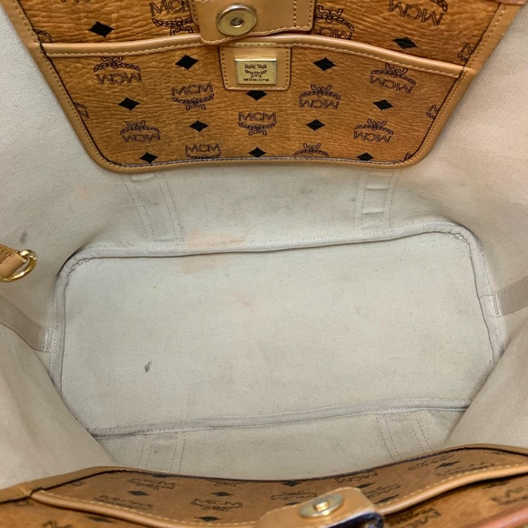 MCM Authentic Medium Shopper Tote Bag - Picture 5 of 8